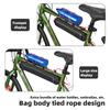 Large Capacity Bicycle Frame Bag Nylon Bike Storage Bag Durable Bike Under Tube Bag  Daily Riding