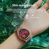 Топ Новые Водонепроницаемые Светящиеся Женские Часы Женские Студенческие Корейский Стиль Календарь Бриллиантовые Наручные Часы