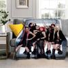 Soft flannel blanket, K-POPX-XG girl group poster blanket, portable home travel blanket, suitable for sofa beds, bedrooms, and