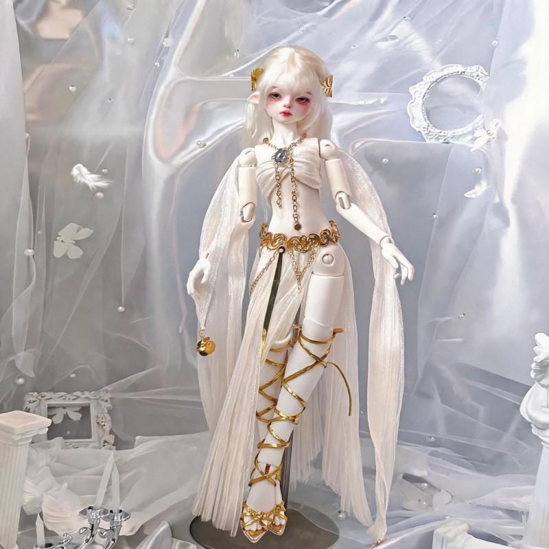 1/12 Scale BJD Doll Outfit Set Ethnic Dance Costume Bustier Top Skirt 12cm Dolls