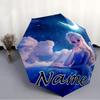 Personalized Name F-Frozen Print Umbrella - Automatic Open/Close, Eight-Rib Durable Frame, Automatic Folding Umbrella