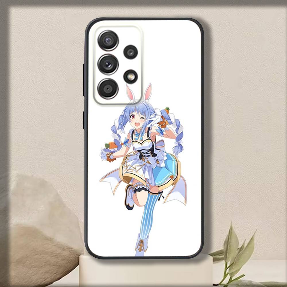 U-Usada Anime P-Pekoras Phone Case For Samsung S 25,24,23,22,30,21,10,9,Ultra,Plus,Lite,FE,4,5 G Soft Black Case
