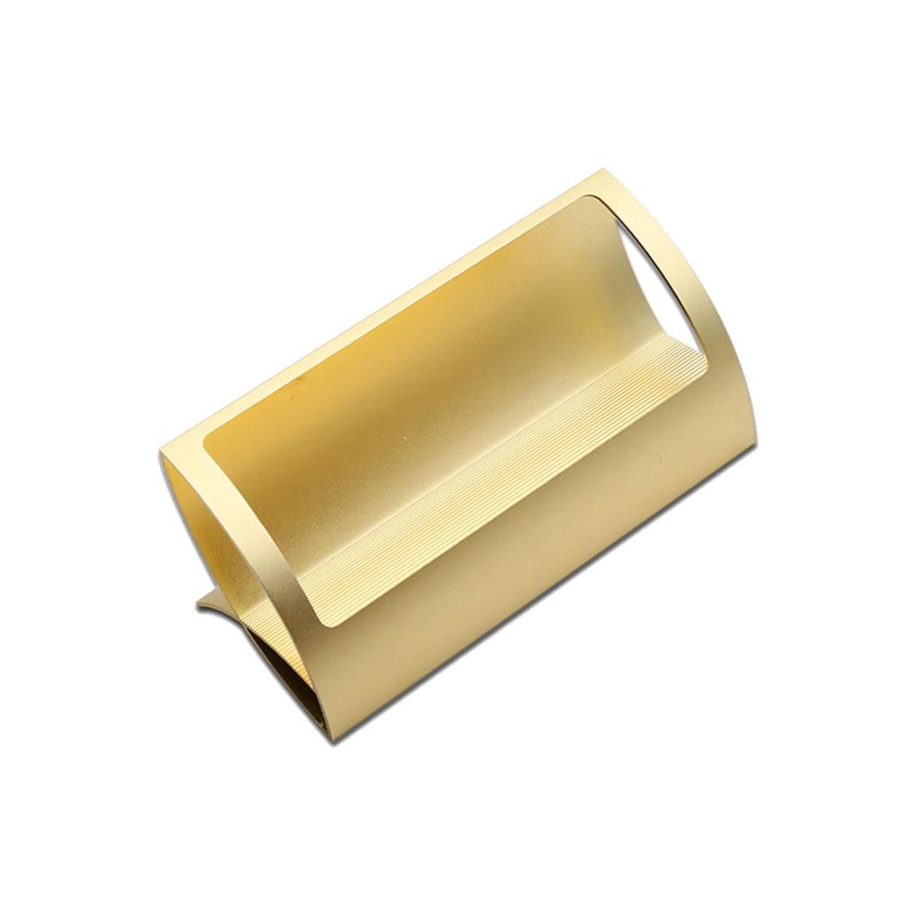 Стильный настольный держатель визиток в форме Q из алюминиевого сплава для выставок