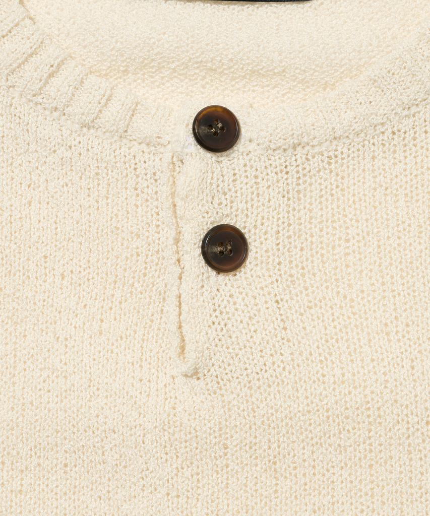 OTHERFITS City Boy Summer Henley Neck Knit (Oatmeal)