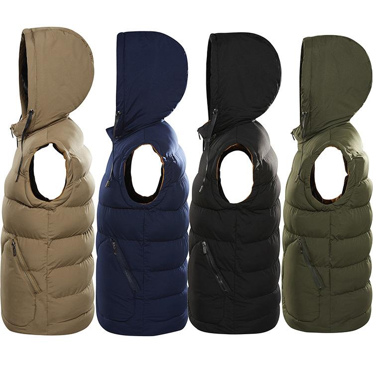 Men's Autumn and Winter Thick Down Cotton Vest