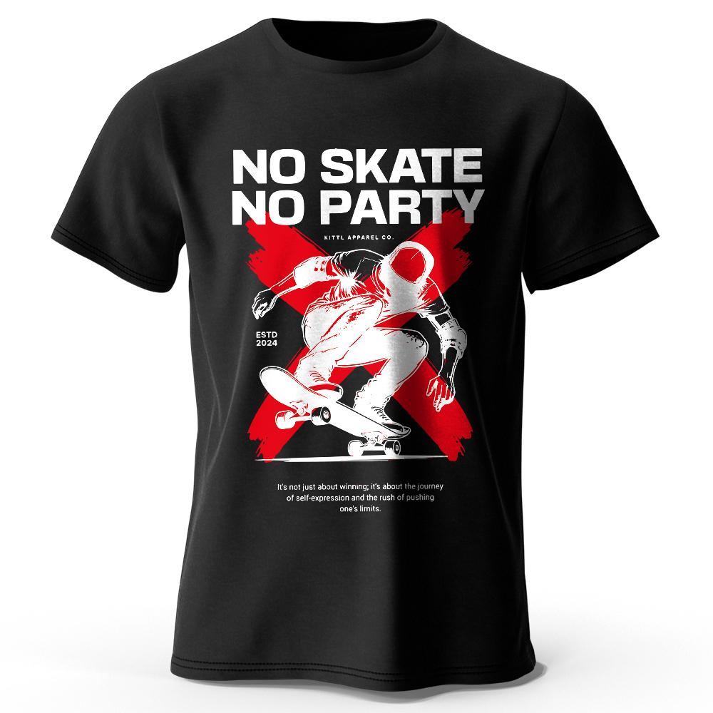 Футболка с рисунком скейтборда, 100% хлопок, футболка в городском уличном стиле для мужчин и женщин, повседневная одежда для скейтбординга