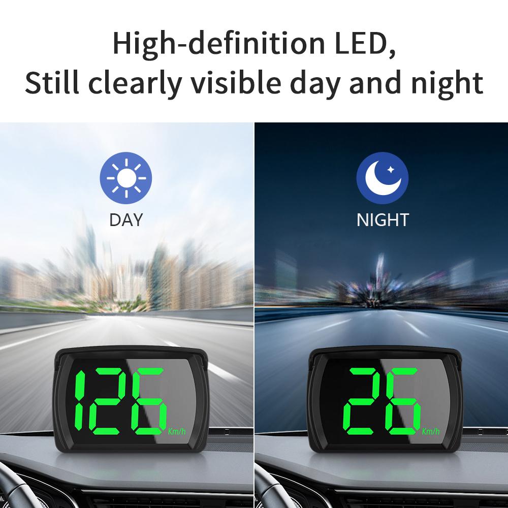 GPS 2.8 Inch KMH Digital Plug and Play Head-Up Display Car HUD Big Font Speedometer For Car Truck Bus