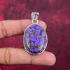 Copper Charoite Pendant Gemstone Jewelry, 925 Solid Sterling Silver Pendant, Handmade Gift For Wife Pendant Jewelry