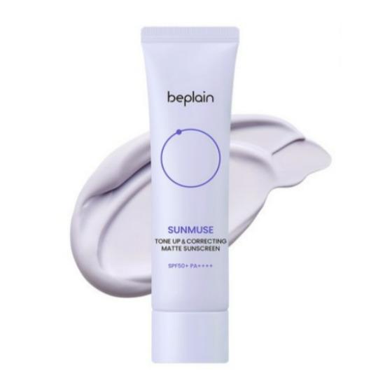 beplain Sunmuse Tone-Up & Correcting Matte Sunscreen SPF50+ PA++++ Oil Control UV Protection 50ml