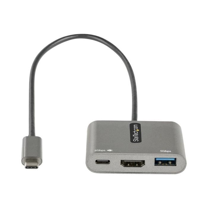 StarTech.Com - CDP2HDUACP2 - USB-C Multiport Adapter, USB-C To HDMI 4K, USB 3.0 Hub, Docking Station