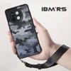 (Comes with Wrist strap)IBMRS for Vivo S18e Camo Case,Lens Protection Back Transparent PC Back Cover +TPC Soft Edges Phone Case Casing