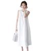 RED RAY Casual Sleeveless Dress A-Line (White, L)