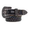 Belt Beaded Waist Seal Gun Color Big Crocodile Pattern Hip Hop Cool Style Pants Belt