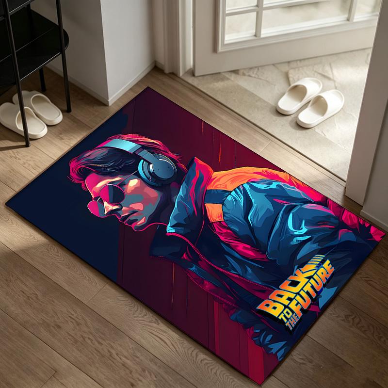 Back to the Future A rug suitable for office chair areas living rooms and computer desks perfect for home offices and an ideal holiday gift