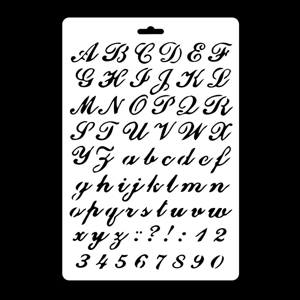 4 шт./лот буквы алфавита формата А4 DIY ремесло наслоение трафареты живопись скрапбукинг штамповка тиснение альбом шаблон карты