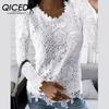Women's Autumn/Winter Tops T-Shirt Lace Shirt