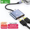 Док-станция Biaz USB-C: Проекция 4K, универсальный телефонный HDMI/VGA конвертер и разветвитель
