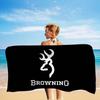 B-Brownings Logo Anime Beach Swimming Towel Soft Absorbent Washcloth Children's Gifts for Kids Travel Camping Gym