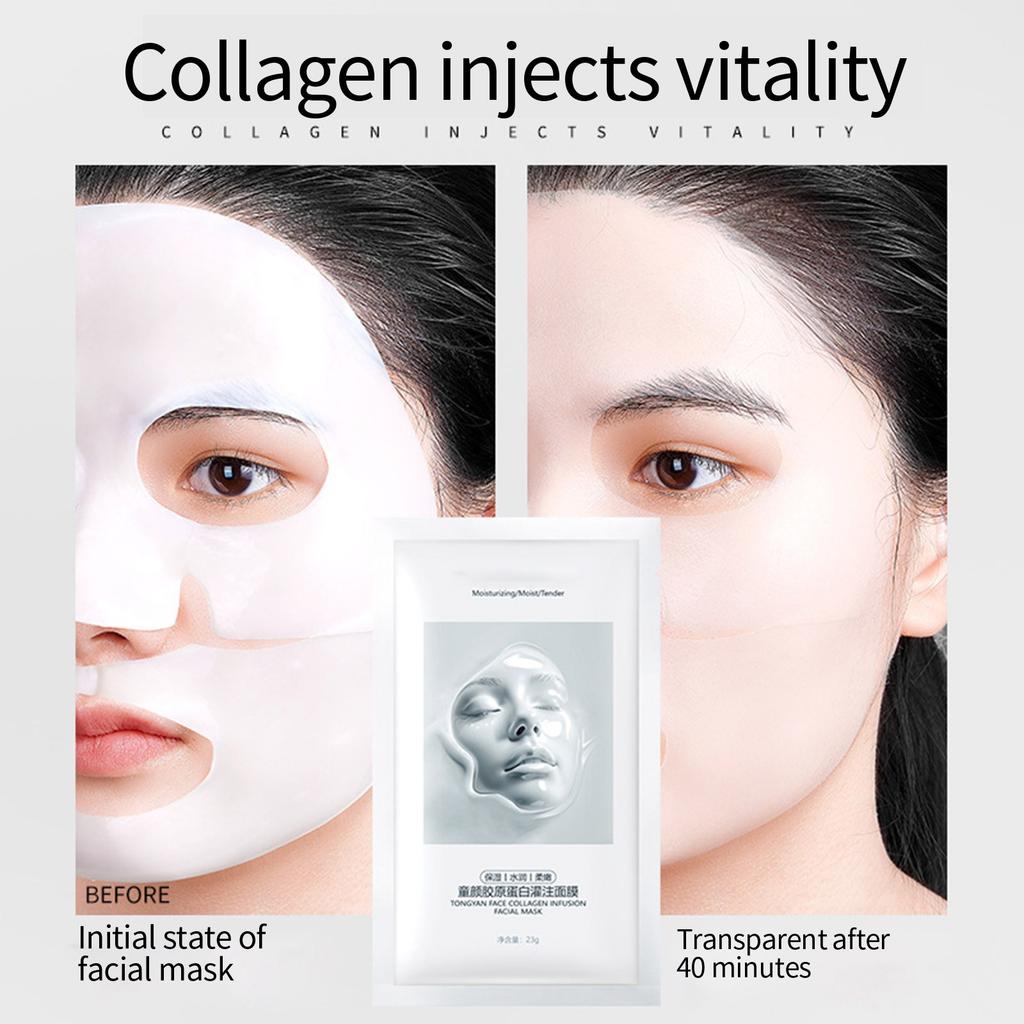 Коллагеновая маска для лица для увлажнения, увлажнения, укрепления и увлажнения Маска для лица для ежедневного увлажнения 20 мл