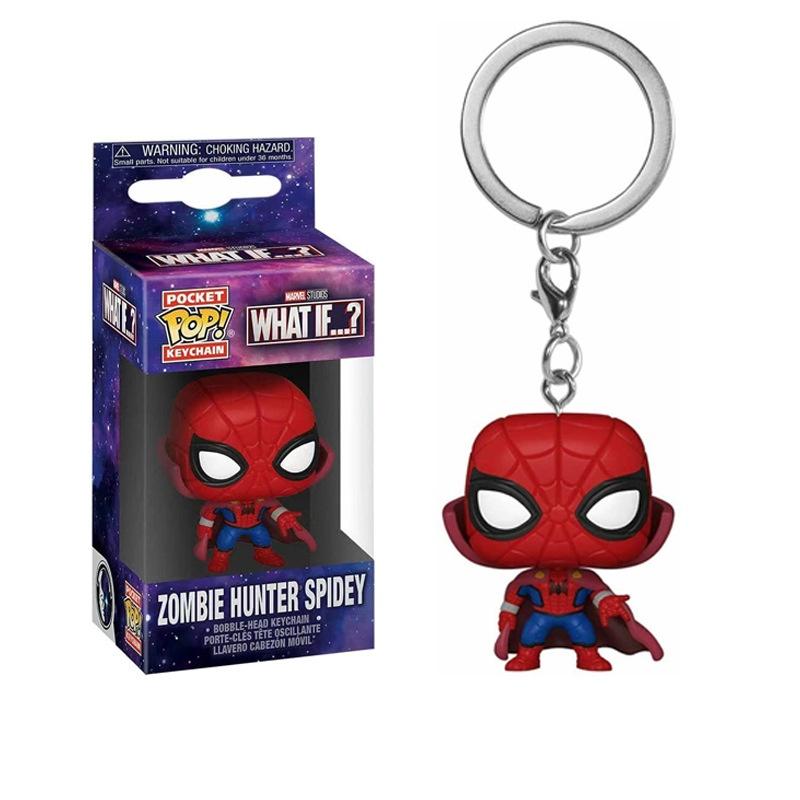 Spider-man Universe Collectibles With Stand, Cloak, And Keychain