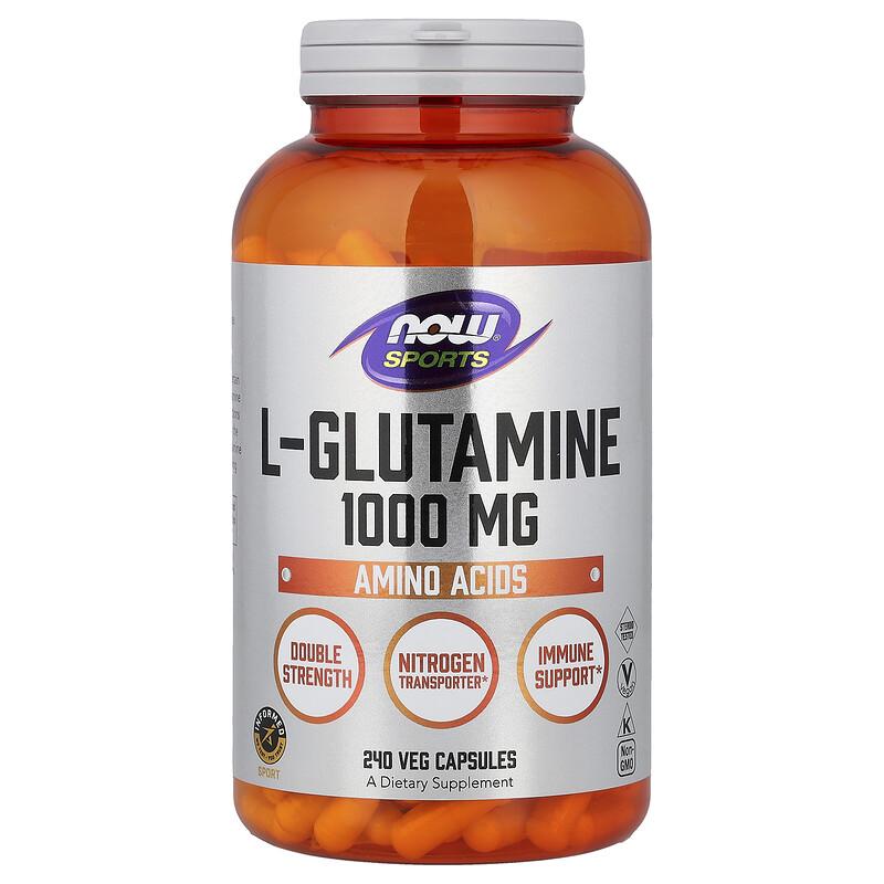 Sports, L-Glutamine, 1,000 mg, 240 Veg Capsules