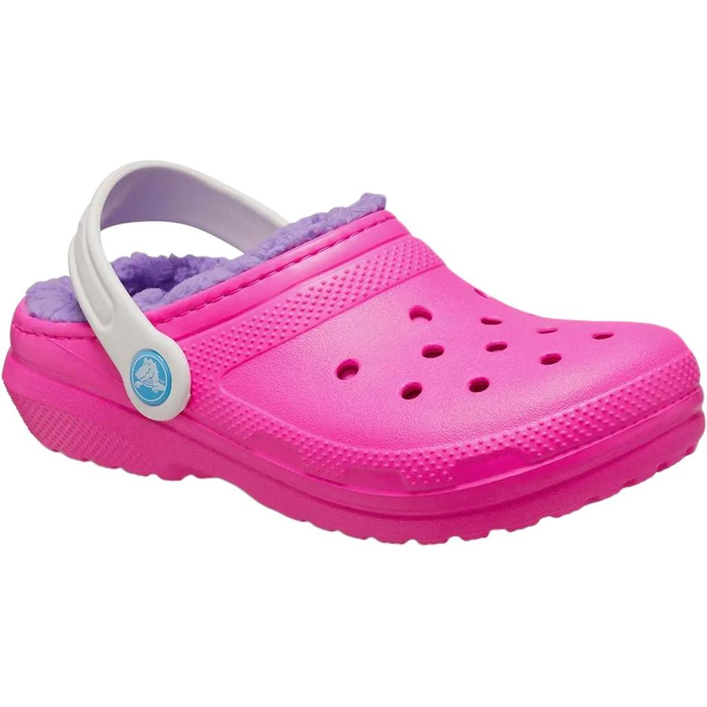 Crocs Classic Lined Comfortable Soft Durable Low-Top Walking Shoes Baby Shoes Pink 207009-6TX