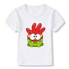 Новая детская футболка для мальчиков Горячая игра Cut The Rope Om Nom Лягушка Детские футболки Кавайный мультфильм Малыш Мальчик Девочка Футболка Забавные Детские Топы