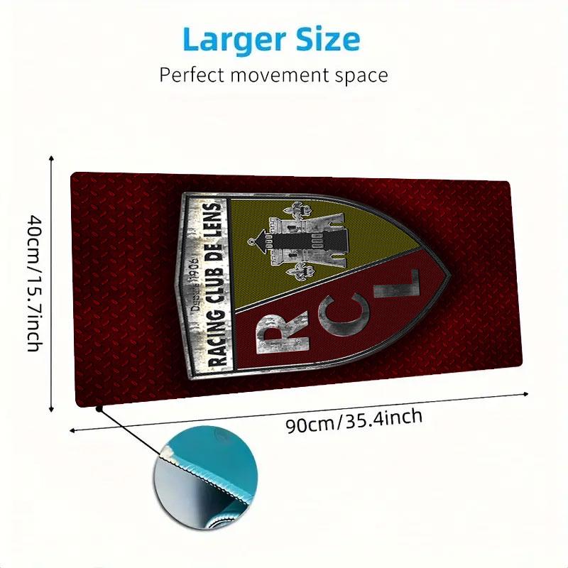 RC Lens Mouse Pad, Large Gaming Desk Mat, Non-slip XXL Mousepad for Laptop & Tablet, Mini PC Playmat with Stitched Edges