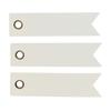 Eyelet Tags - Kraft - 20 Pieces - White - 50x12mm - Creative Activities