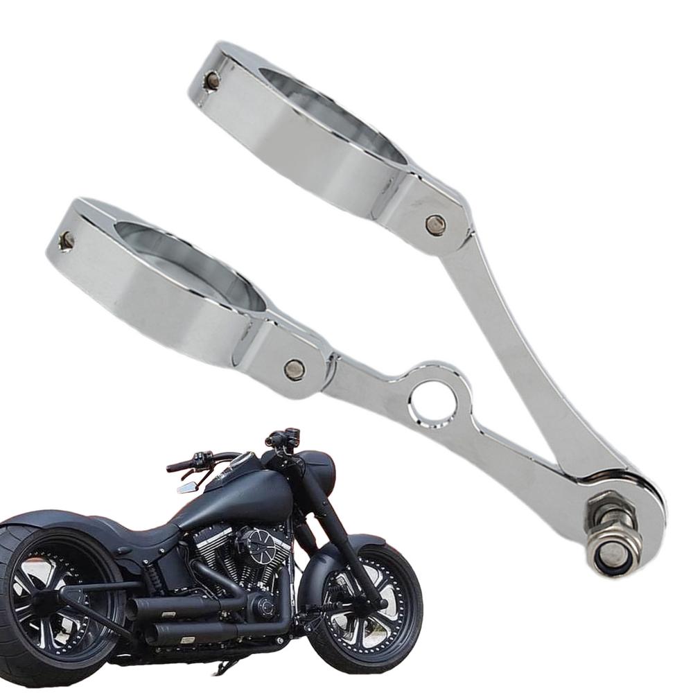 Кронштейн для крепления фары мотоцикла, кронштейны для крепления на трубу вилки 39-41 мм, зажимы для кронштейна для крепления фары, боковое крепление на трубу вилки