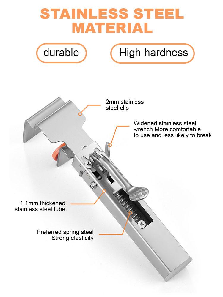 Регулируемый зажим для фиксации ящика Универсальный зажим для фиксации ящика Зажимы для установки фасада ящика из нержавеющей стали Столярный зажим