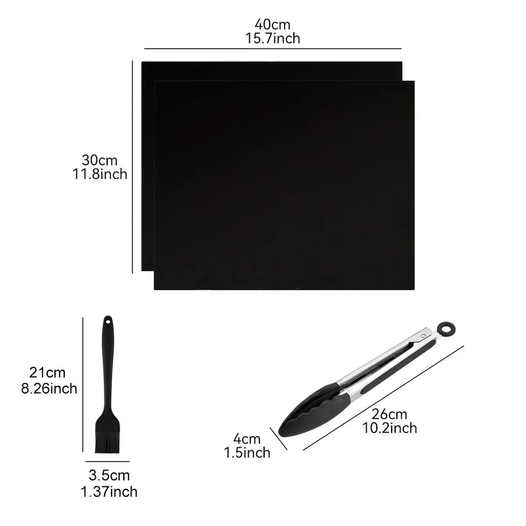 На открытом воздухе Кемпинг Пикник Антипригарный коврик для гриля для барбекю Многоразовый противень для выпечки для барбекю Инструмент для духовки Кулинарные принадлежности Противень для гриля для барбекю