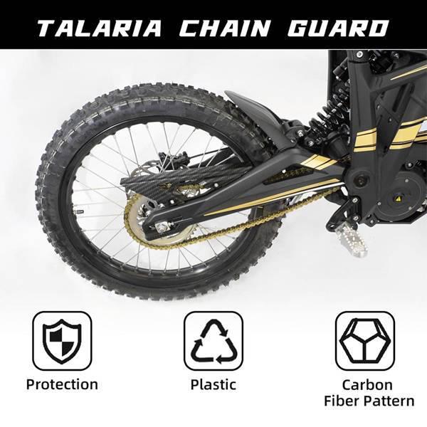 Пластиковая защита цепи с текстурой под карбон для Talaria Sting