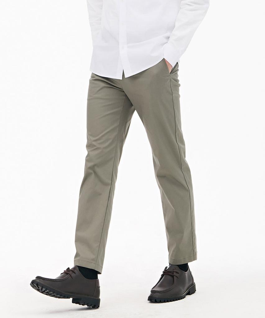 CHASECULT Men'S Tapered Side-Banding Chino Pants - Khaki