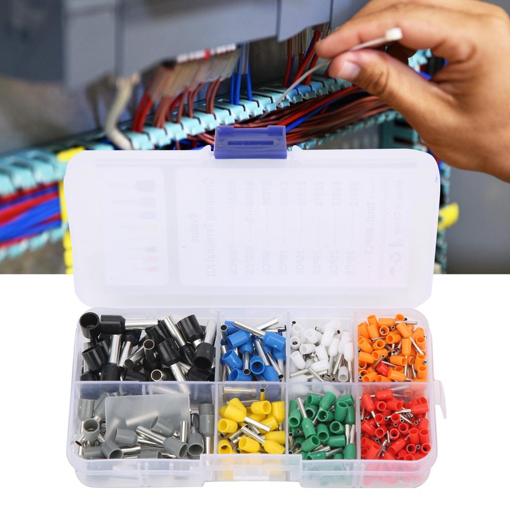 400Pcs Insulated Terminal Wiring Crimp Connector Industrial Supplies AWG 22 ‑ 10