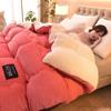 Coral Velvet Quilt Soft Reversible Velvet Thickened Warm Padded Quilt Core Mattress Silk Breathable Autumn and Winter