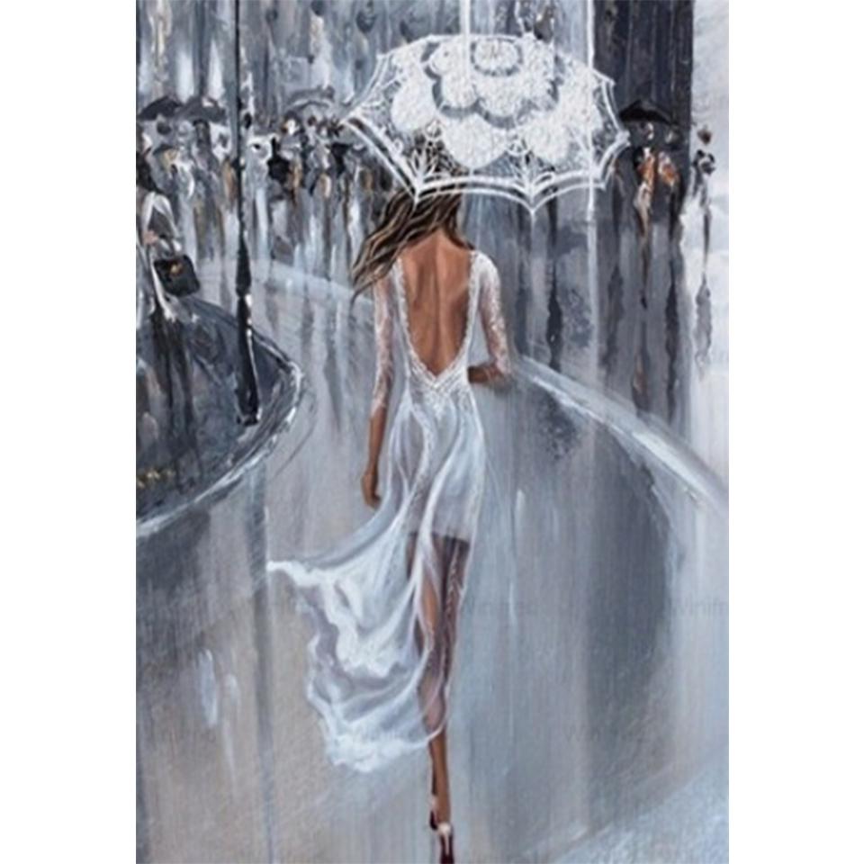 5D Красота Искусство DIY Пейзаж Алмазная картина Набор для вышивки крестом Полный круглый Алмазная вышивка Мозаика Декоративная живопись