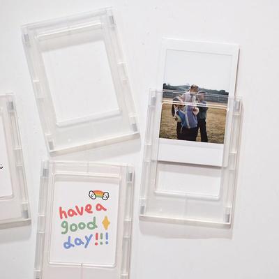 3-дюймовая акриловая магнитная фоторамка, мини-рамка для фотографий Polaroid, сделай сам, украшение для холодильника, подставка для хранения фотографий