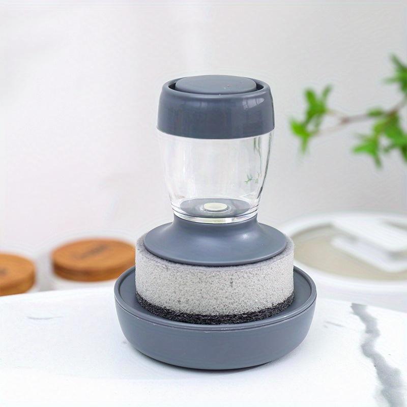 Щетка для мытья посуды с дозатором мыла, Набор кухонных скребков для мытья посуды/кастрюль с поддоном для стекания воды