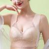 Нижнее белье с полной чашкой, большой бюстгальтер больших размеров, регулируемый кружевной женский бюстгальтер без косточек, кружевной бюстгальтер большого размера