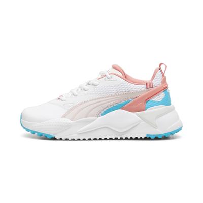 Обувь для гольфа Efekt WMNS PUMA Punch см GS-X Женская Белый/Командный аква/Дыня 24.0