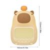Cute Capybara Shape Sleep Night Lamp with Alarm Slock 1500mAh USB Rechargeable Sleep Trainer for Kids and Adults