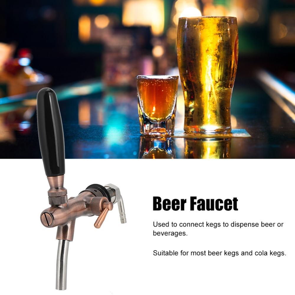G5/8 Thread Adjustable Beer Faucet Bronze Beer Dispenser Adjustable Beer Keg Faucet Restaurants