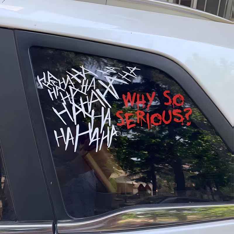 HAHAHA Джокер смеющийся мотоциклетный шлем наклейки водонепроницаемый топливный бак мотоцикла прочное украшение окна автомобиля забавные виниловые наклейки