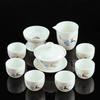 High-end Chiese White Porcelain Teaware Set Complete Set Japanese Tea Ceremony Set Teapot And Tea Cup Set Kungfu Tea Ornaments