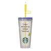 Starbucks Back-to-School Cold Cup Tumbler with Straw Cap, 591ml Venti Size, Asia Collection