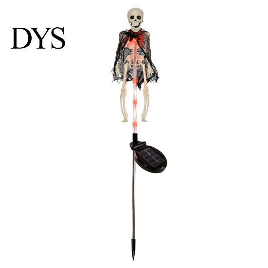 Indoor Wall Hanging Ornaments Solar Halloween Bat Garden Lights, Realistic Skeleton Pathway Decor, Waterproof LED 3D Bone Props Spooky Stake Light for