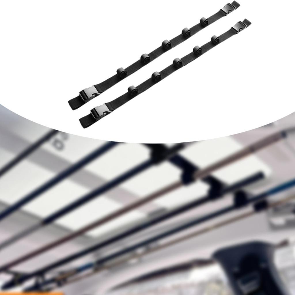 Vehicle Fishing Rod Holder Fishing Pole Holder for Car Roof Rack Easy To Install Horizontal Carrier for Car Interior Travel