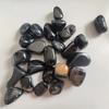 Natural Black Agate Stone Polished Gemstone Natural Black Agates Onyx Stone Beads Smooth Round Loose Spacer Beads For Jewelry Making DIY