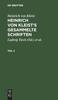 Книга Heinrich Von Kleist: Heinrich Von Kleist's Gesammelte Schriften. Teil 2